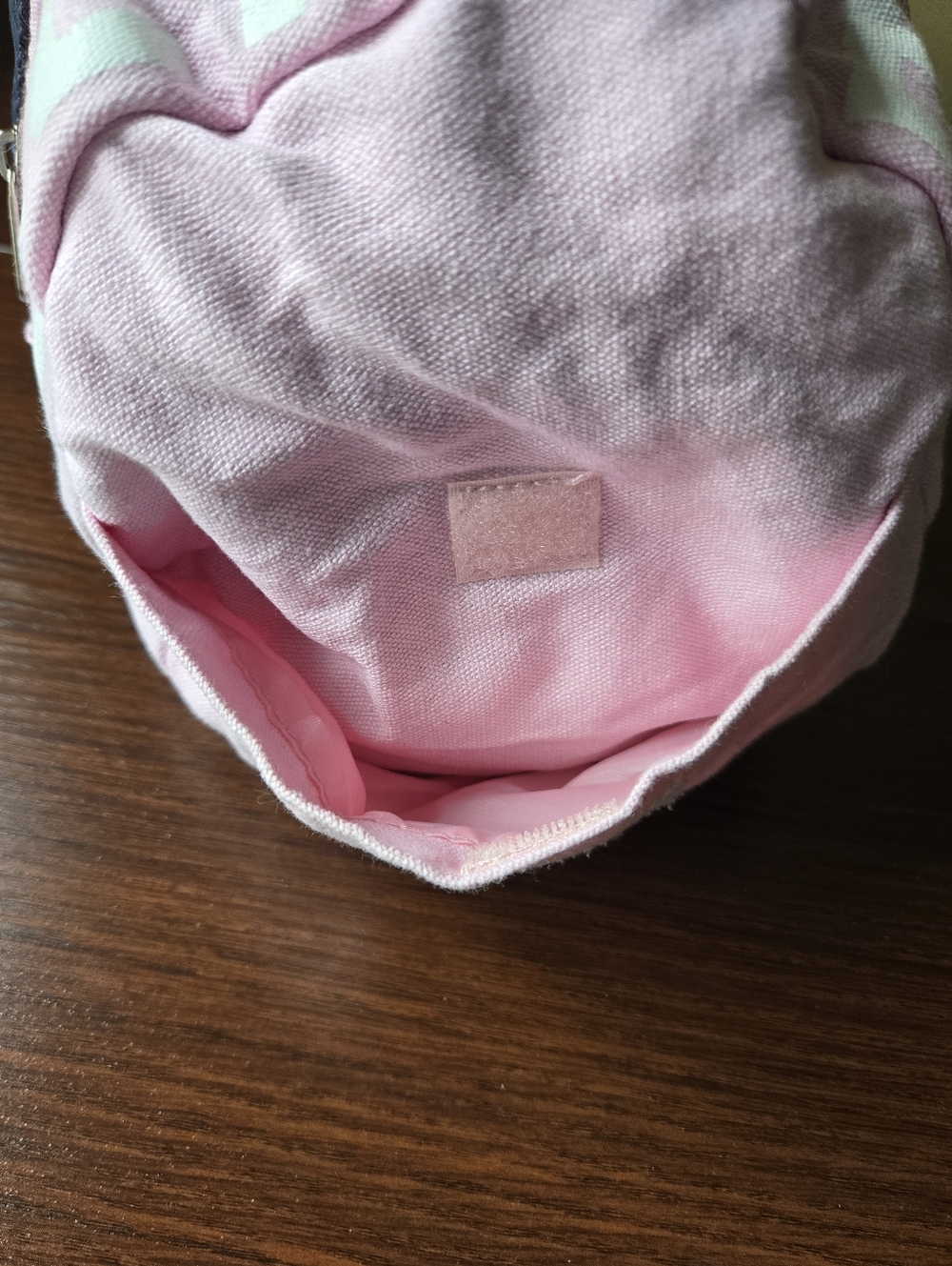 Tommy Hilfiger Pink & Navy Mini Duffel Bag - Picture 5 of 13